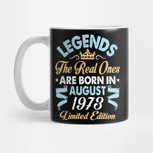 Legends The Real Ones Are Born In August 1963 Happy Birthday 57 Years Old Limited Edition Mug